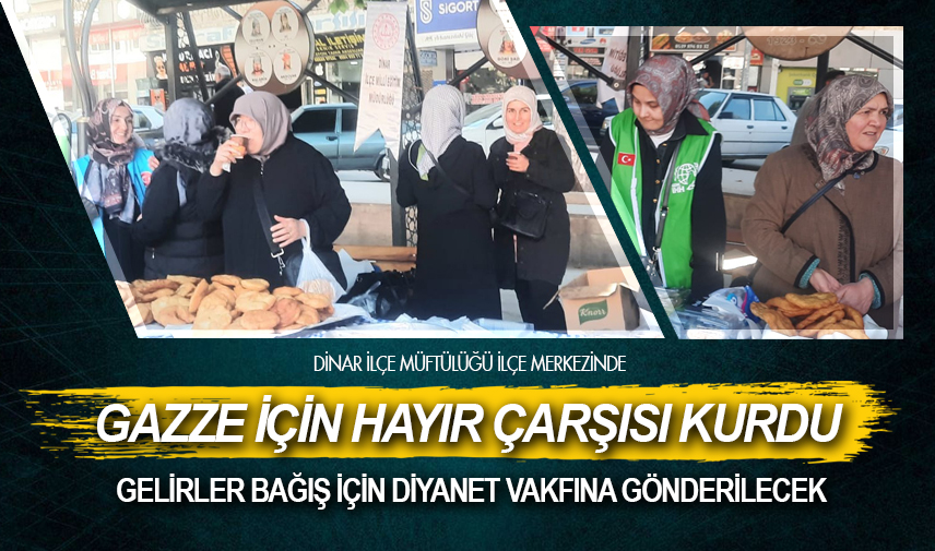 Gazze için hayır çarşısı kurdular